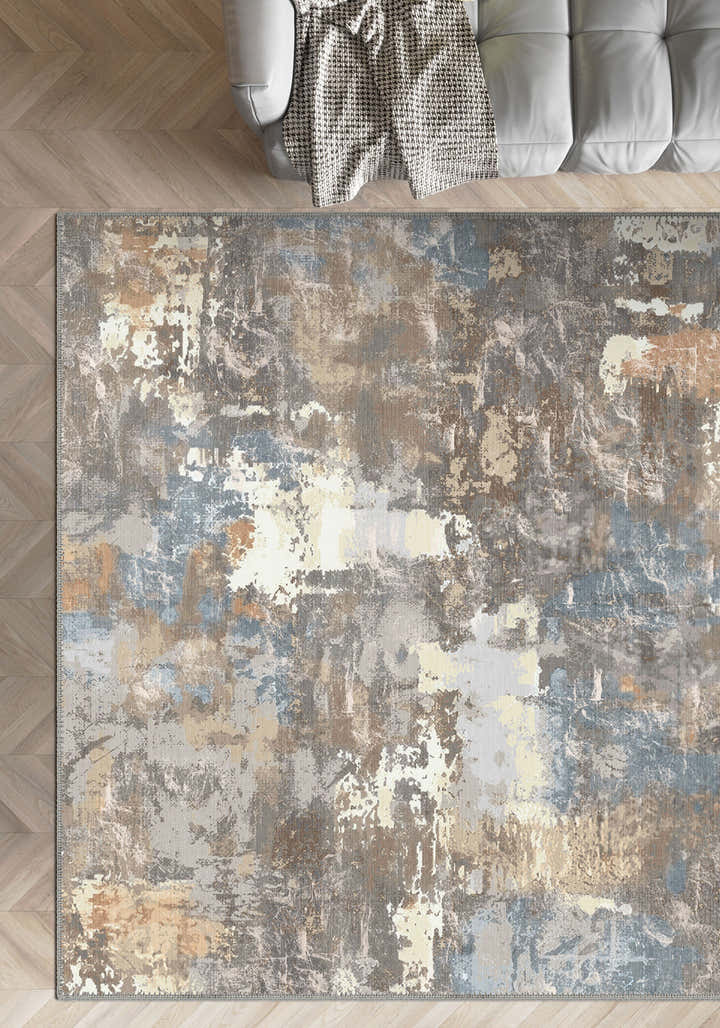 Matthew Abstract Washable Rug