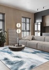 Zarina Grey Blue Ikat Rug