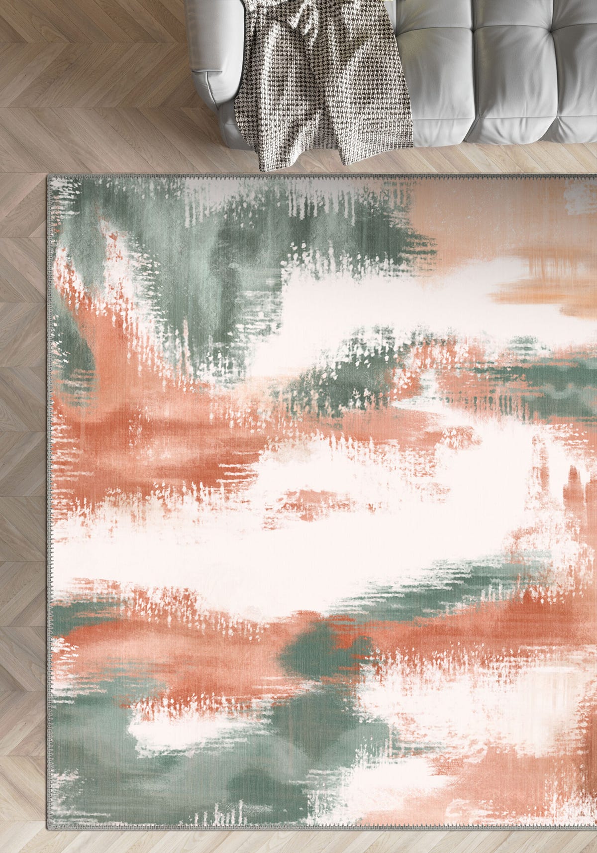 Zarina Blush Ikat Rug