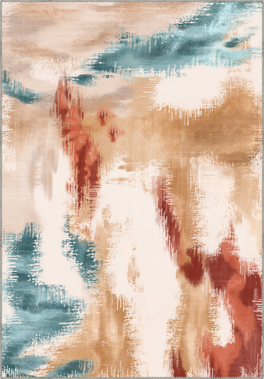 Zarina Terracotta Ikat Rug