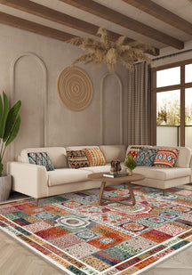 Zahara Colorful Mamluk Rug