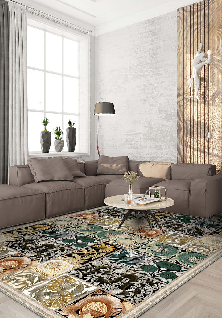 William Morris style rug for living room.