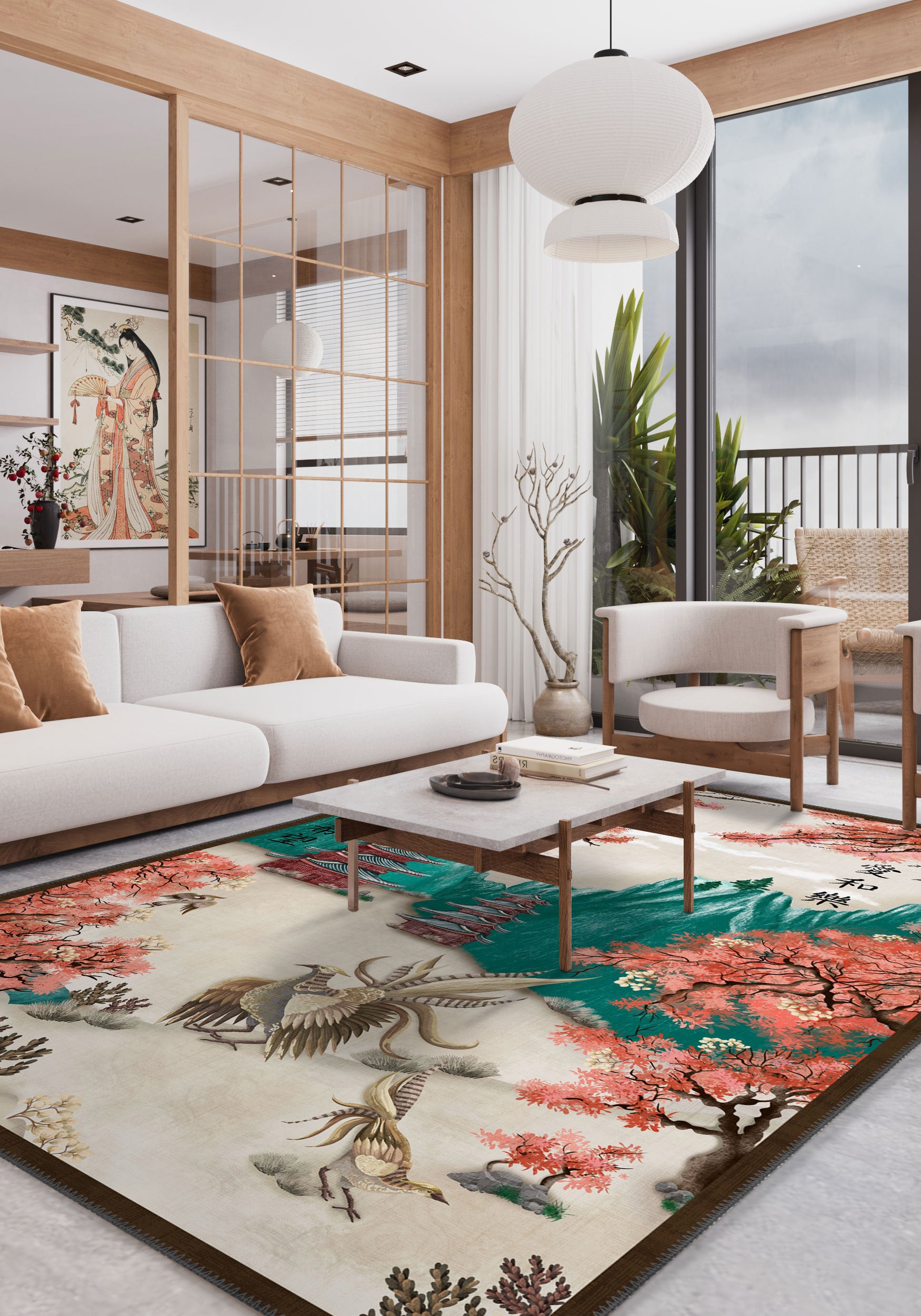 Hanami Japanese Rug
