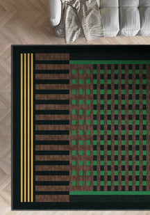 Quillon Geometric Washable Rug