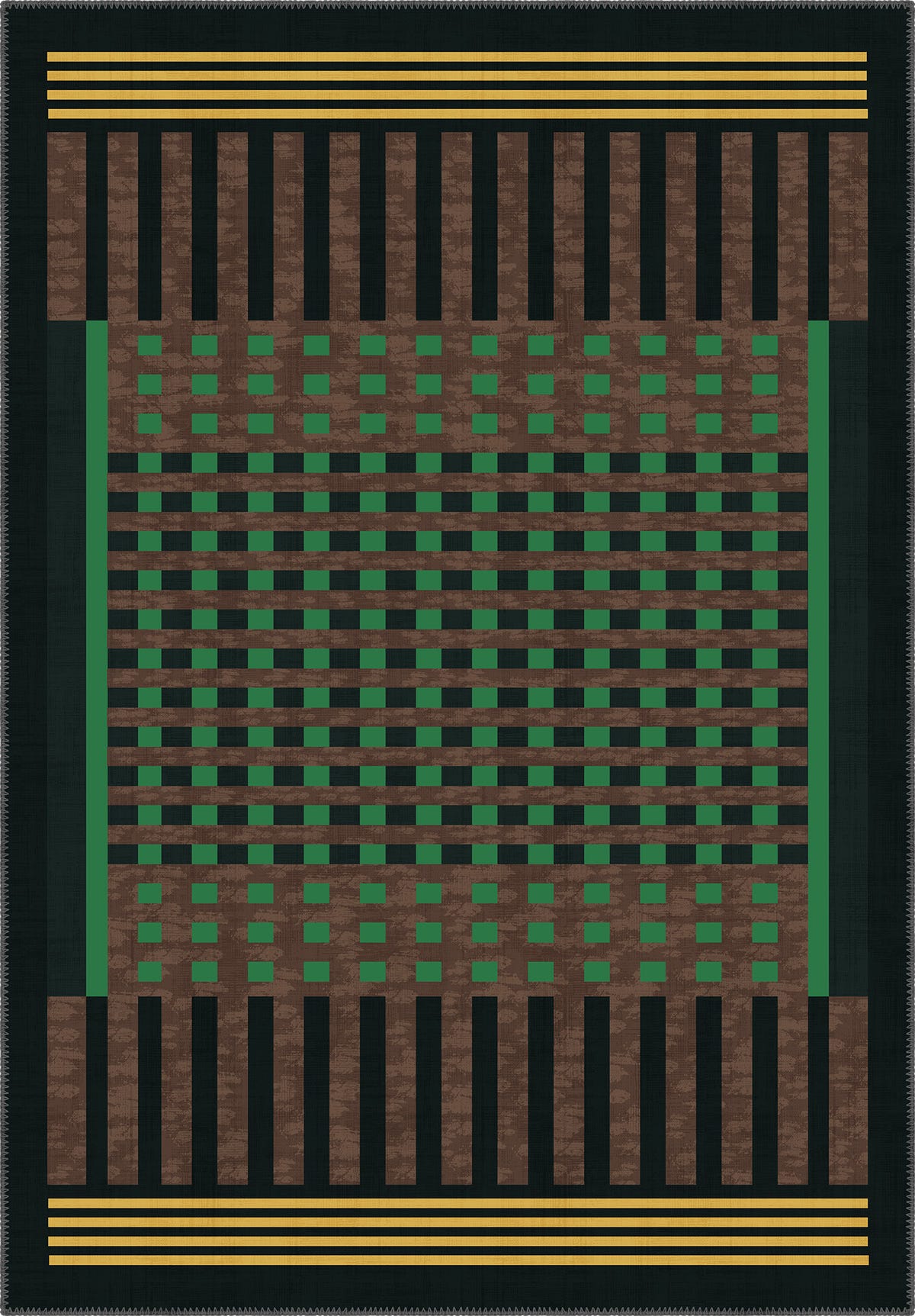 Quillon Geometric Washable Rug