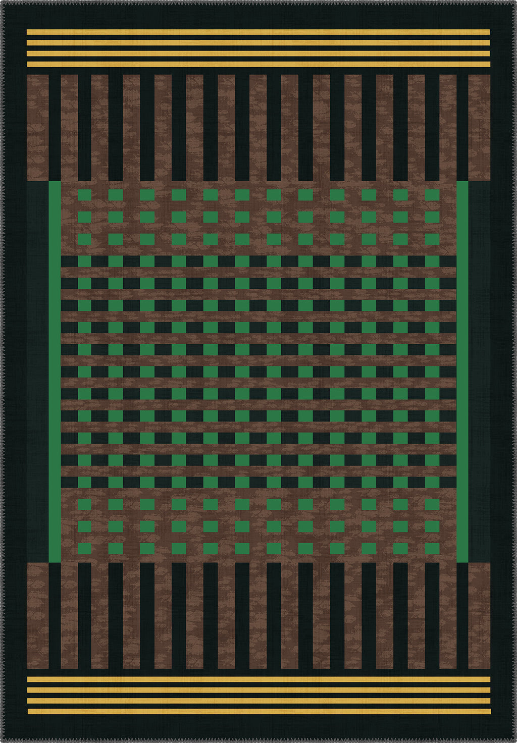 Quillon Geometric Washable Rug