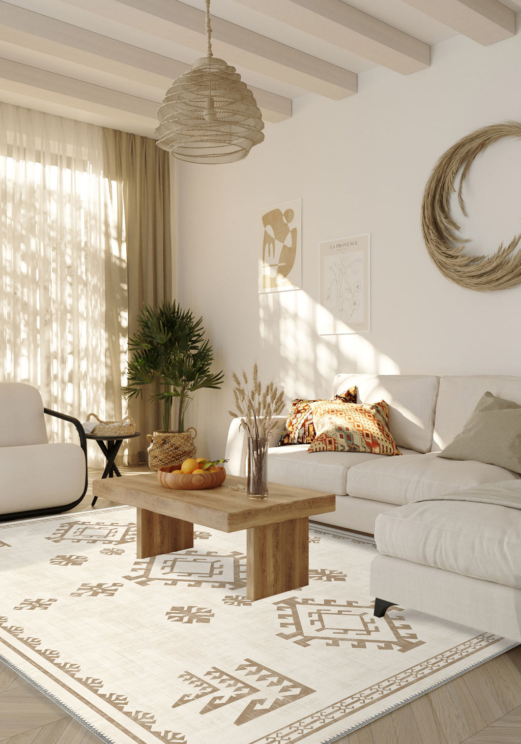 Lina Cream Scandi Rug