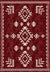 Lina Burgundy Rustic Rug