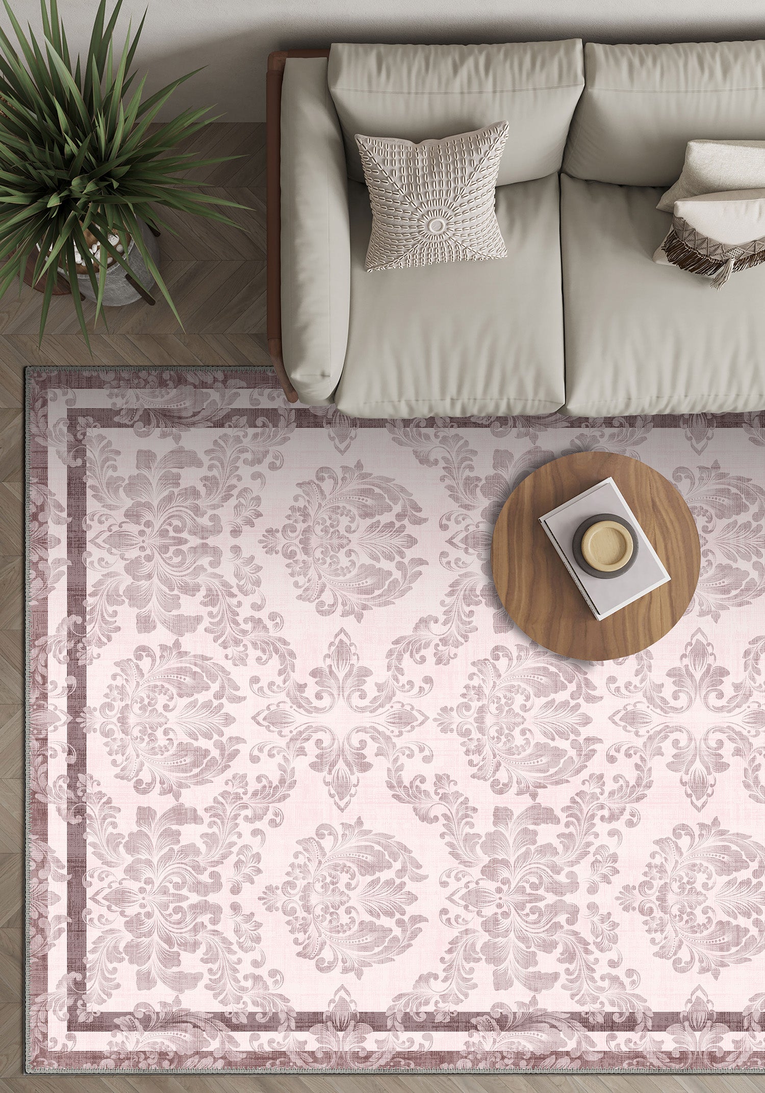 Pastel rug for living room.