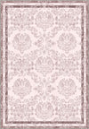 Baroque pastel rug in blush pink color.