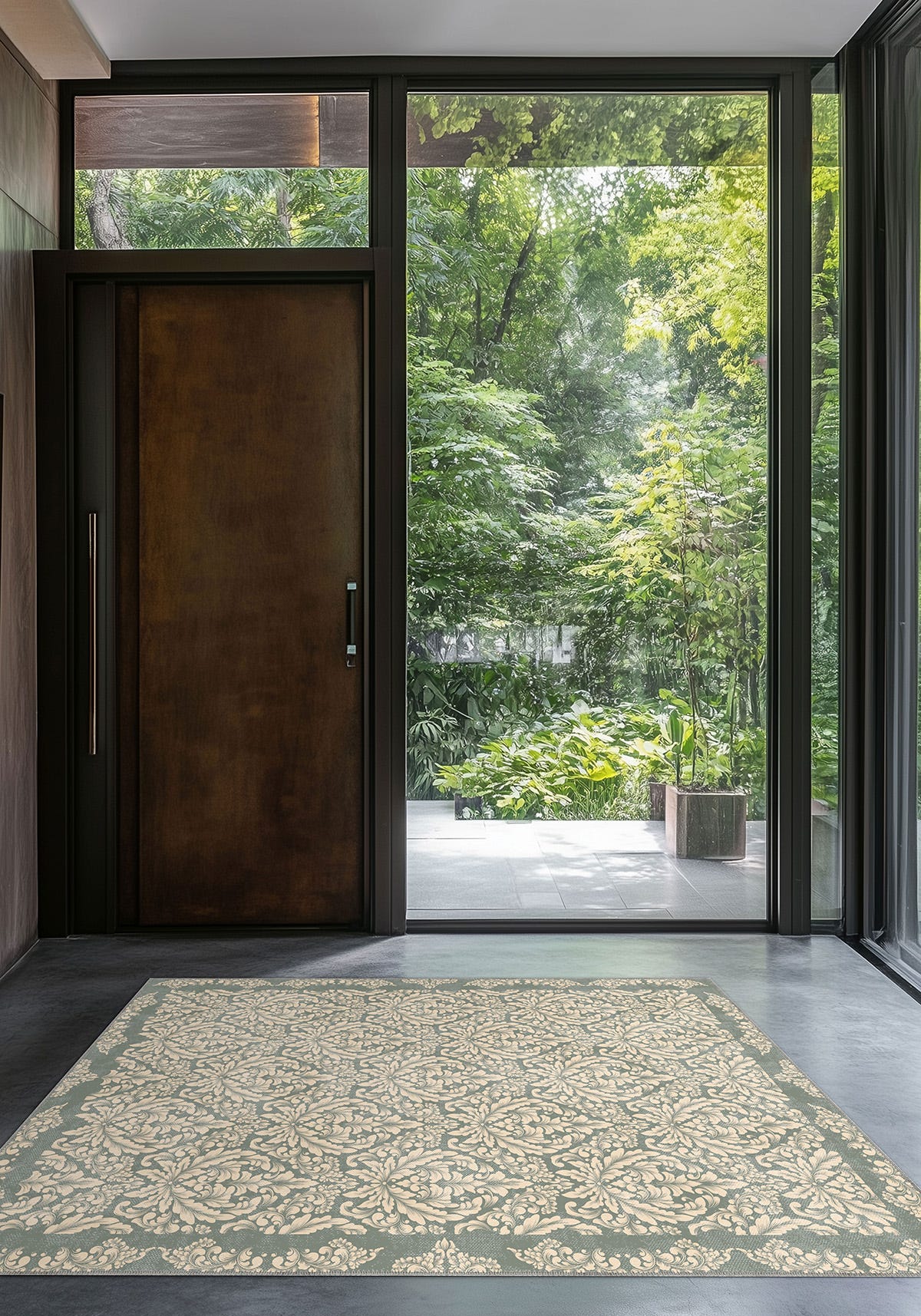 Odessa Washable Sage Green Rug