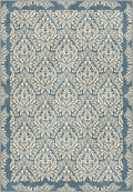 Odessa Blue Damask Rug