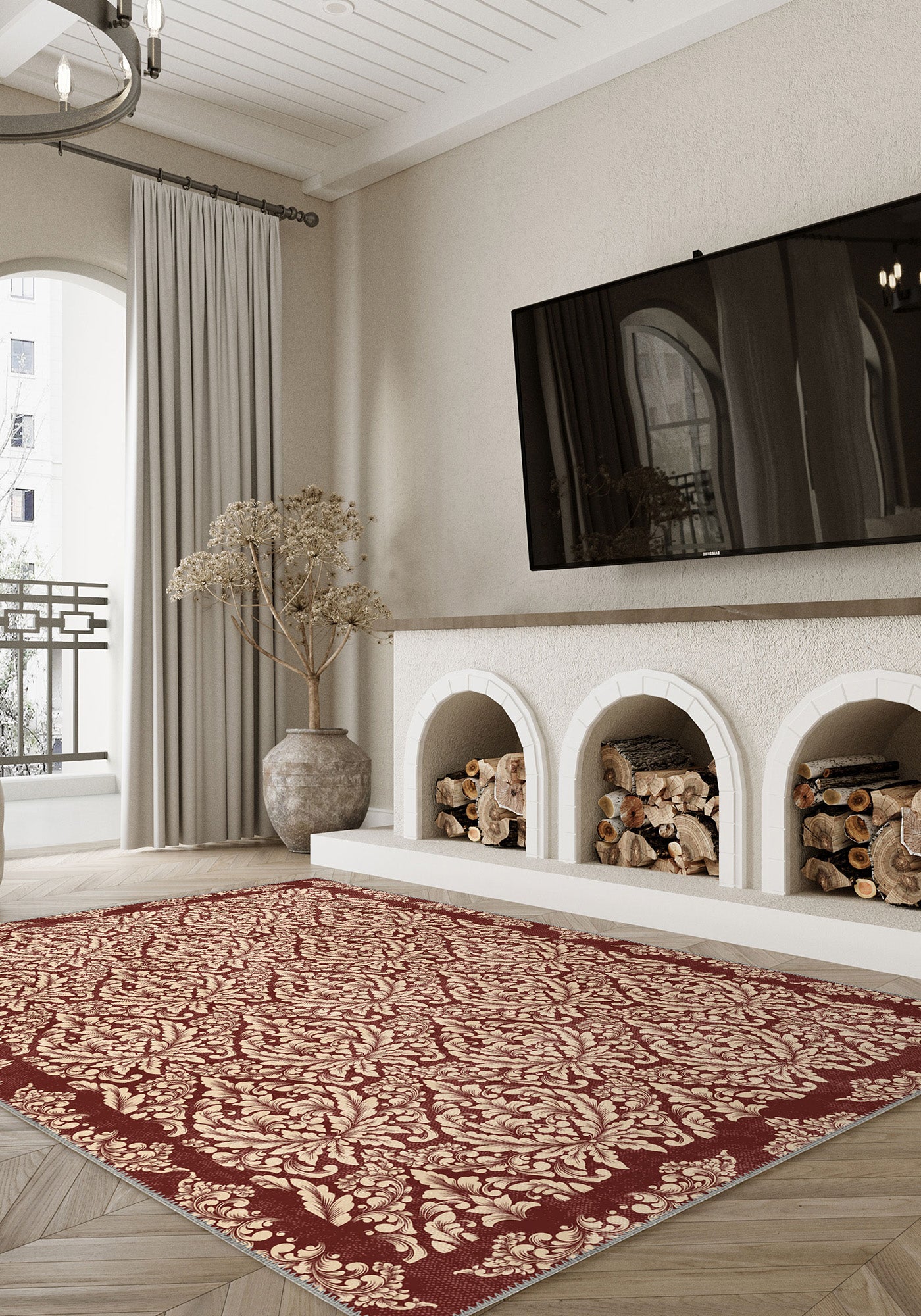 Odessa Terracotta Baroque Rug