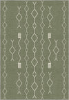 Geometric Sage Green Rug