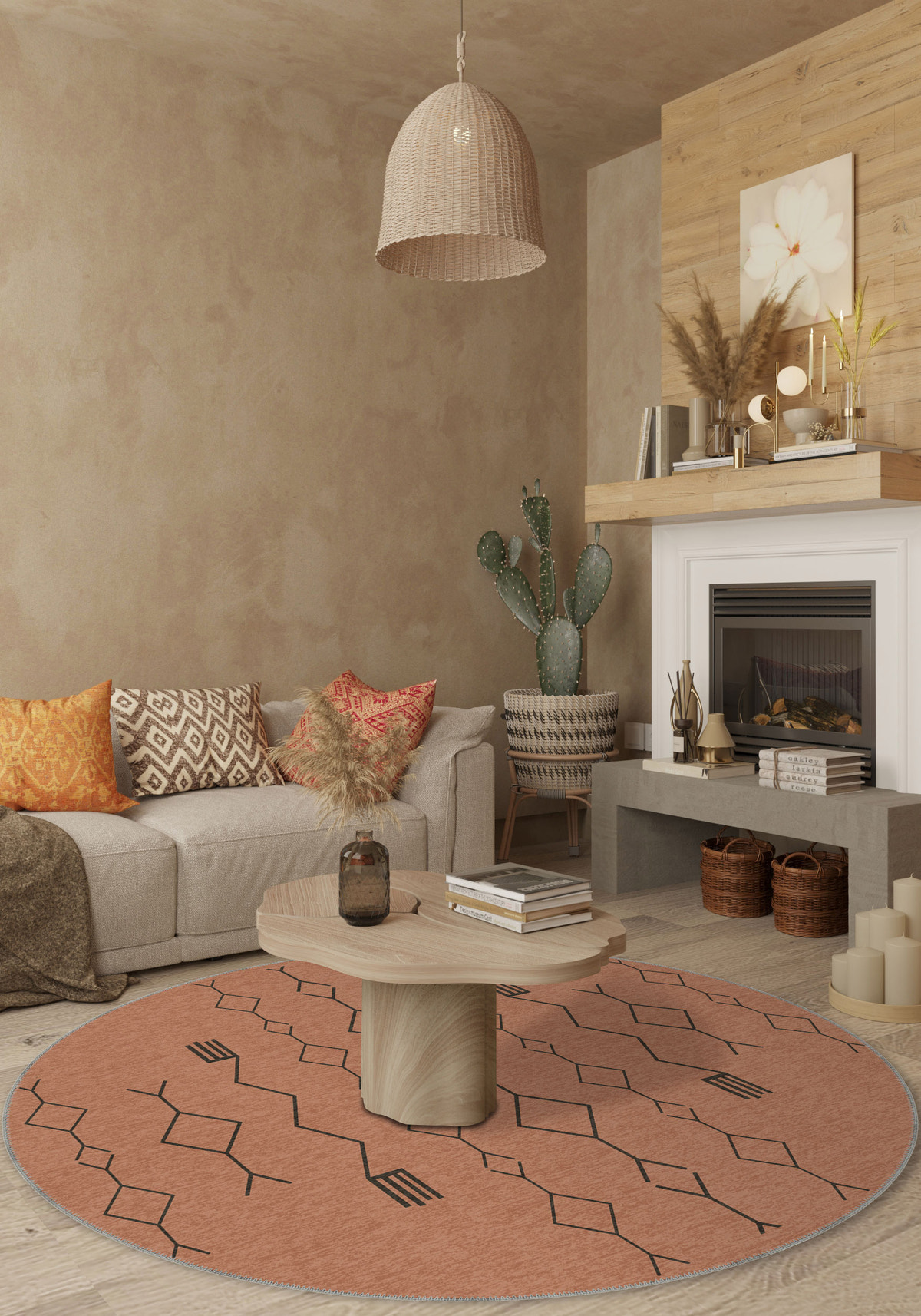 Nira Terracotta Berber Rug