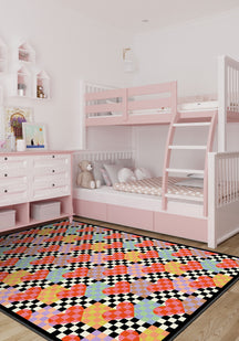 Lolly Checkered Heart Rug