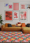 Lolly Checkered Heart Rug