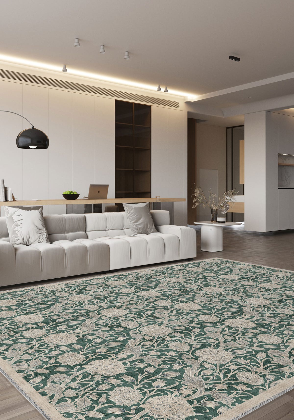 Thalassa Green Country Rug