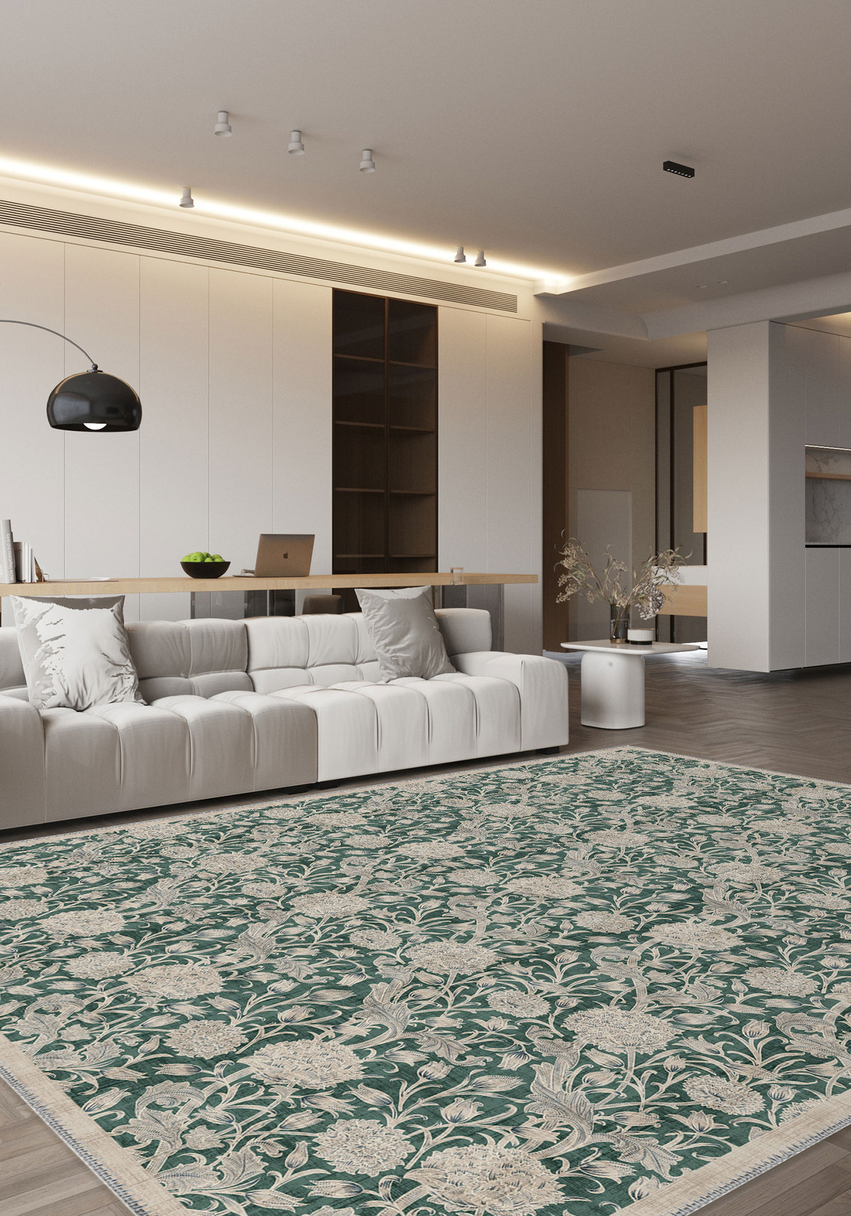 Thalassa Green Country Rug