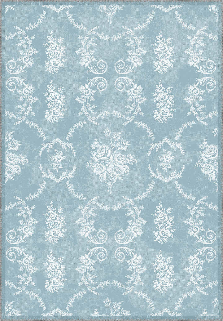 Colette Blue Farmhouse Rug
