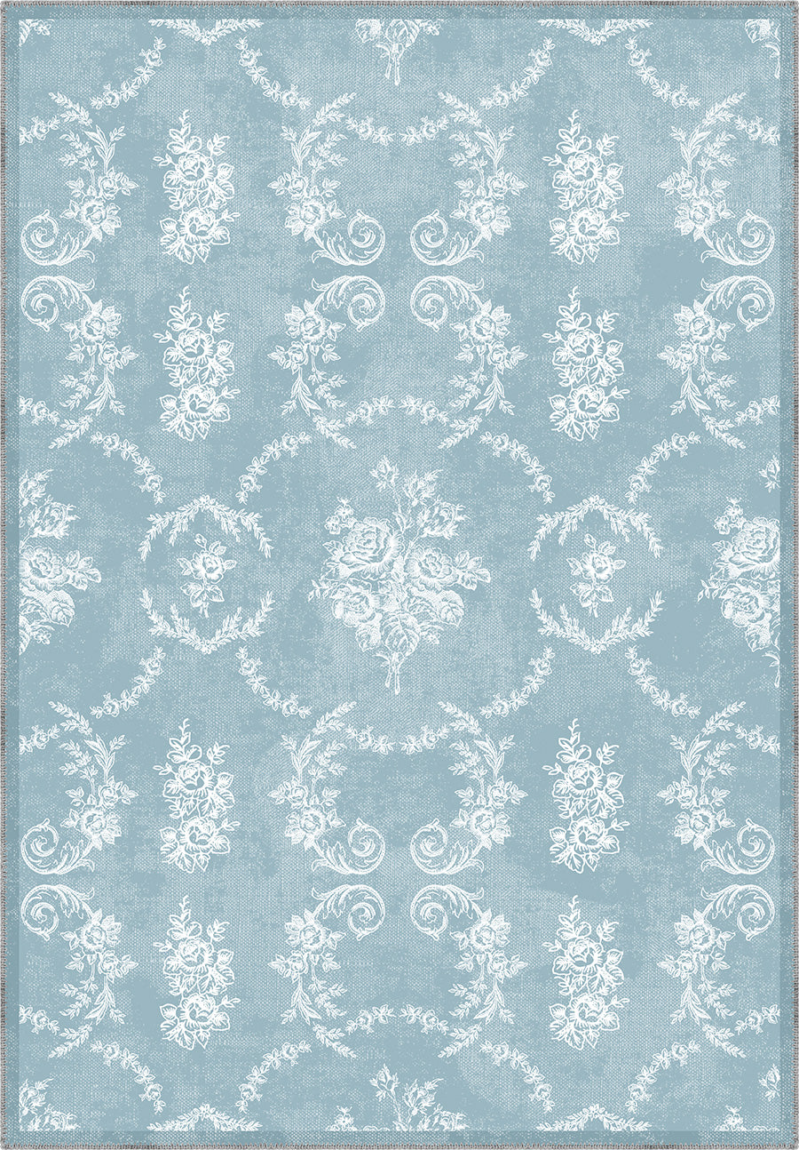 Colette Blue Farmhouse Rug
