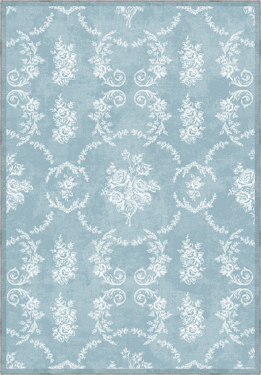 Colette Blue Farmhouse Rug