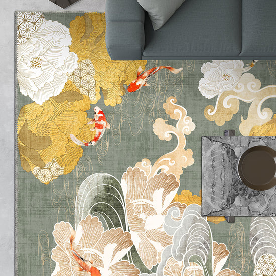 Japanese style rug for living room