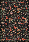 Laleh Black Paisley Rug
