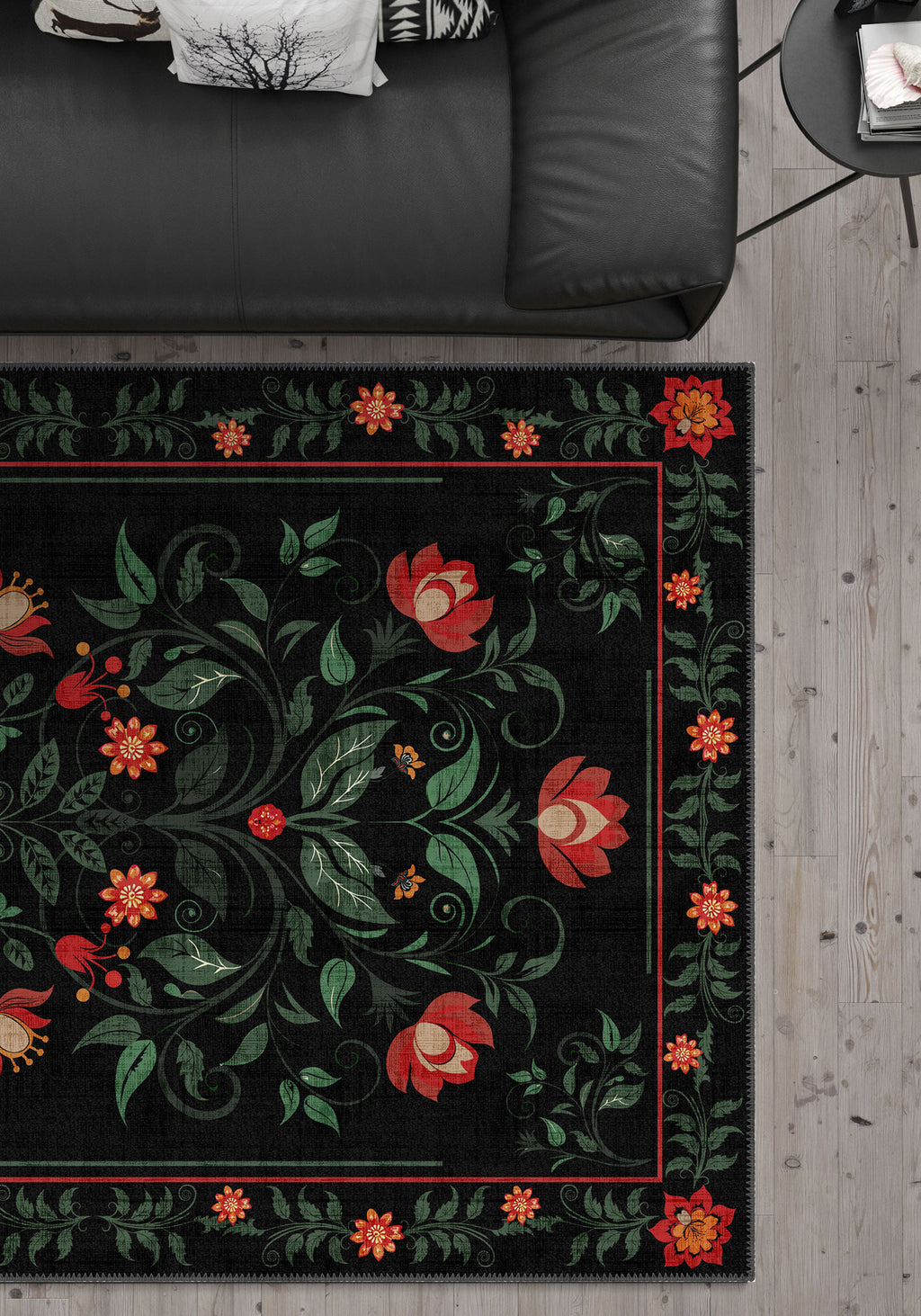 Amara Black Anatolian Rug