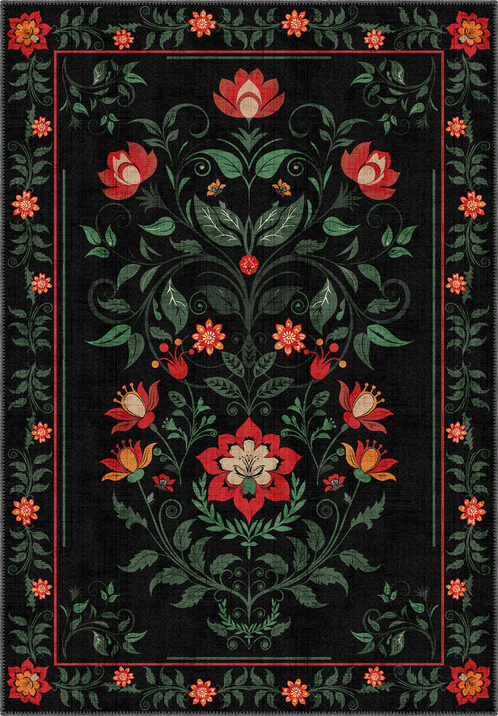 Amara Black Anatolian Rug