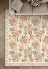 Eulalia Coral Floral Rug