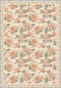 Eulalia Coral Floral Rug