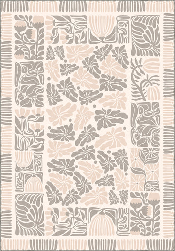 Calanthe Cream Floral Rug