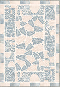Pastel floral rug