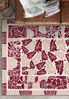 Calanthe Burgundy Floral Rug