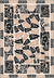 Calanthe Black and White Washable Rug