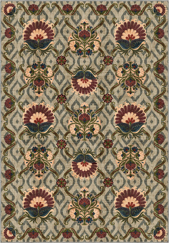 Floral Turkish rug