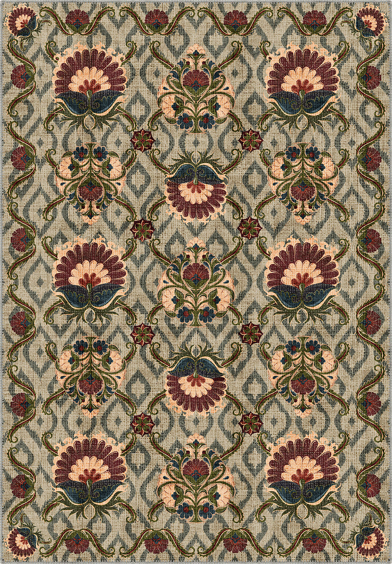 Floral Turkish rug