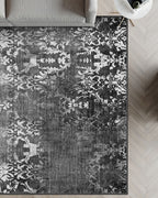 Lily Grey Vintage Washable Rug