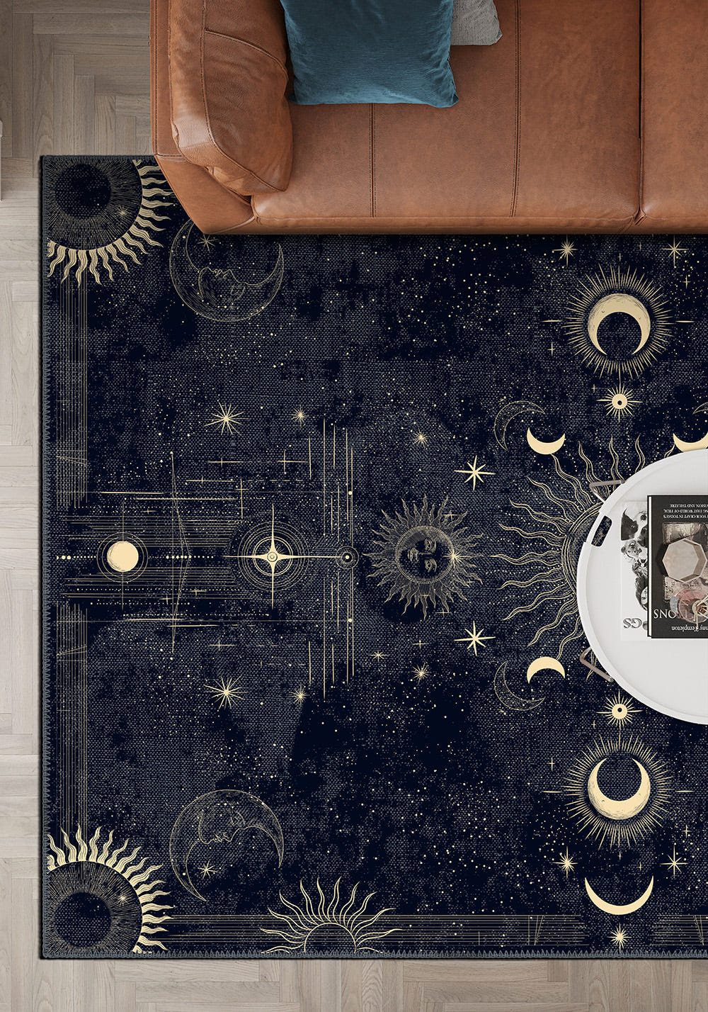 Noctara Navy Celestial Rug