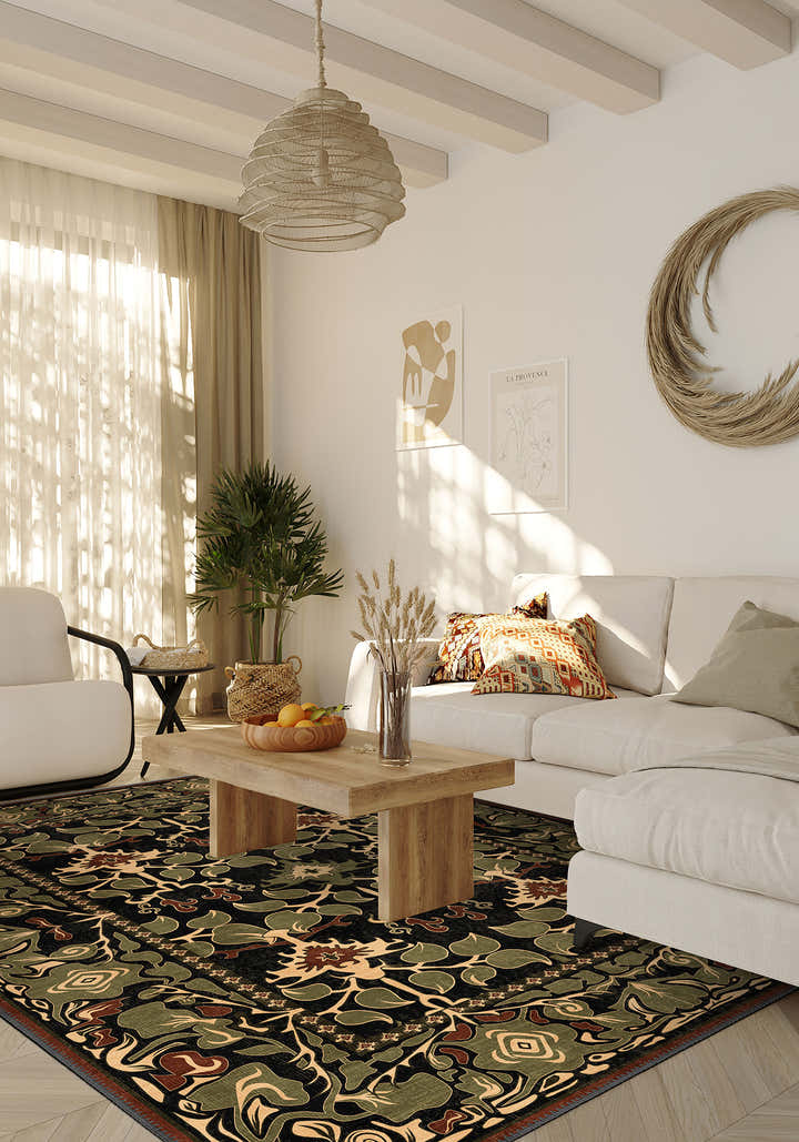 Sylvara Vintage Botanical Rug