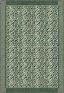 Zafira Green Leopard Rug