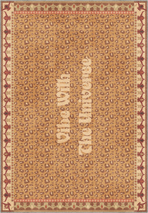 Vibe With The Universe Beige Leopard Rug