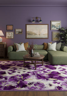 Elaris Purple Ikat Rug