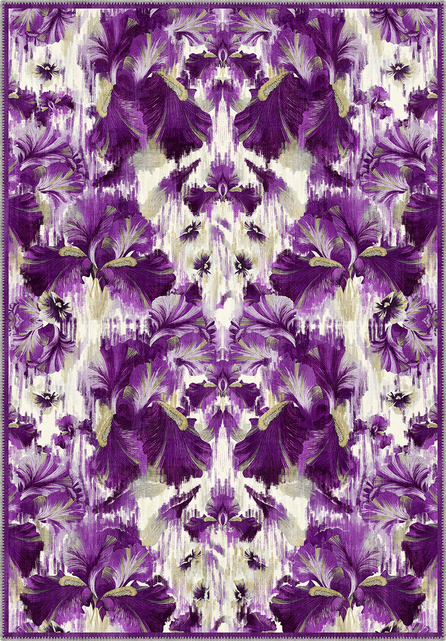 Elaris Purple Ikat Rug