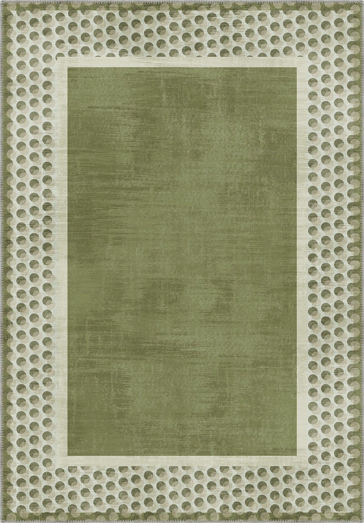 Perrin Sage Green Polka Dot Rug