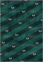Grand Court Green Tennis Rug