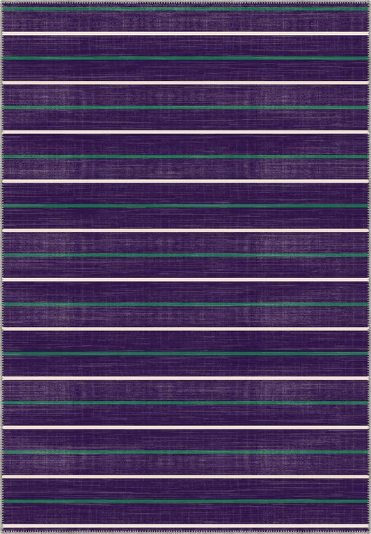 Prestige Court Purple Stripe Rug