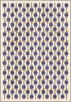 Heritage Lawn Cream Tennis Racket Rug