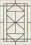 Tennis Club Geometry Rug